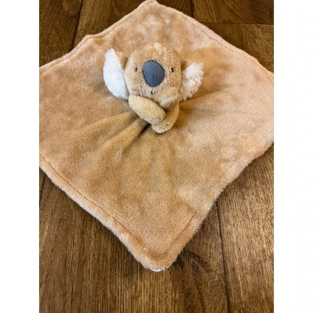 Carter's Child of Mine Koala Bear Baby Lovey Security Blanket‎ Tan Satin